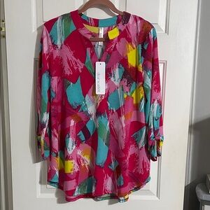 Colorful Abstract Women's Blouse